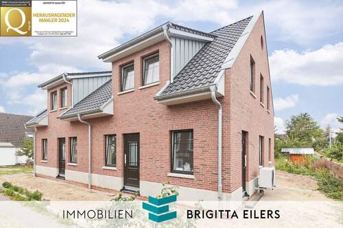 Bild 1 - Erstbezug in Achim-Uesen! Wohnlich und modern - Doppelhaushälfte mit Carport & Top-Energieeffizienz