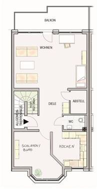 Grundris untere Ebene - 