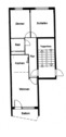 Grundriss - 3 Zimmer Etagenwohnung in Nordhausen
