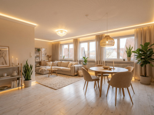 KI generiertes Wohnzimmer - 