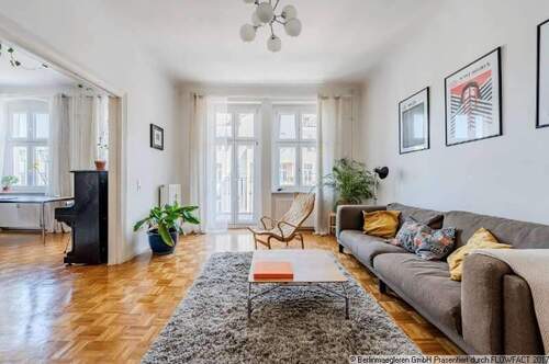 altbauwohnung 4 zimmer berl... - Großzügige, attraktive 4-Zimmer Altbauwohnung mit Balkon und Aufzug