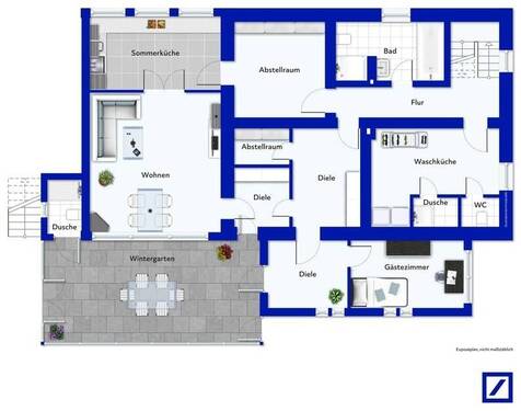 Exposeplan Untergeschoss - 