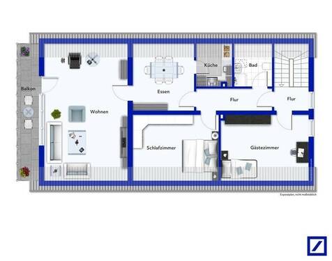 Exposeplan Dachgeschoss - 