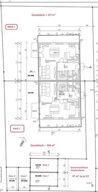 Freiflächenplan - 5 Zimmer Doppelhaushälfte in Holzkirchen