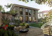 Stadtvilla-145-Garten-Klinker - Mehr als nur 4 Wände. Ein Haus zum mitwachsen