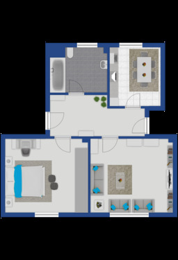 Raumaufteilung 1. OG - 