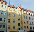 Hausansicht Straße - 2 Zimmer Mehrfamilienhaus, Wohnhaus zum Kaufen in Leipzig