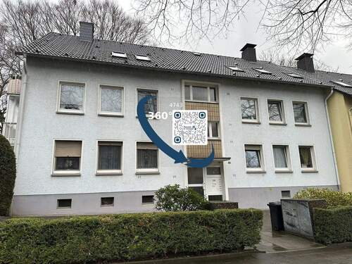 Ansicht - 3-Zimmer Erdgeschosswohnung mit Balkon und Garten in Essen-Borbeck