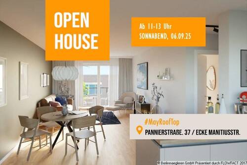 wohnung kaufen berlin neukölln kreuzberg - OPEN HOUSE am 6.9. von 11-13 Uhr - MayRoofTop: Fantastische 3-Zimmer, Panoramablick
