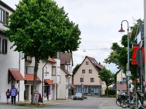 Blick von der Rosenstraße - 5 Zimmer Einfamilienhaus zum Kaufen in Schönaich