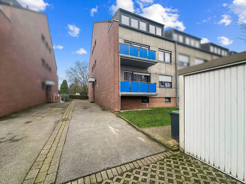 Rückansicht Gebäude - 2 Zimmer Etagenwohnung in Alsdorf