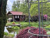 Ansicht Ostgarten mit Gartenhaus - 