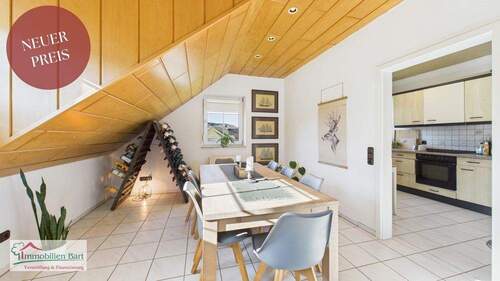 Essbereich - SAARBURG: 86 M² WOHNUNG, 2 SZ, GÄSTE-WC IN GUTER LAGE!