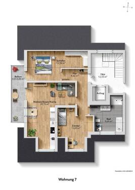 Wohnung 7 - Etagenwohnung mit 77,90 m² in Bad Reichenhall zum Kaufen