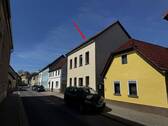 Straßenansicht B.3 - Kleines Stadthaus mit Garten in Dahlen zu verkaufen