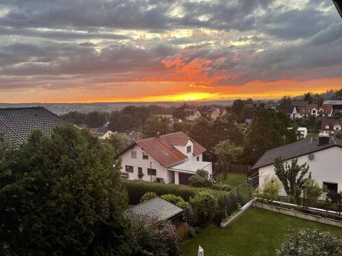 Ampertal mit Sonnenuntergang - 