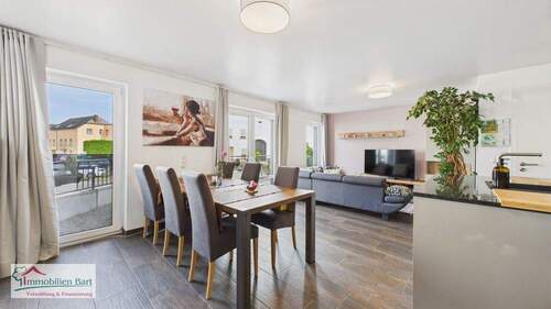 offener Wohn-/Essbereich mit Küche - 2 Zimmer Etagenwohnung zum Kaufen in Perl / Besch