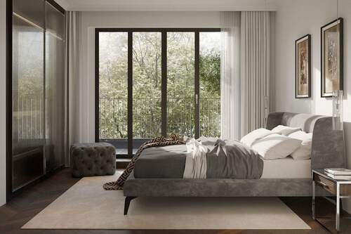 Visualisierung des Schlafzimmers - Etagenwohnung mit 69,80 m&sup2; in Berlin zum Kaufen