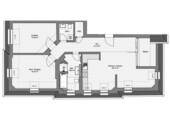 Grundriss - 3 Zimmer Etagenwohnung zur Miete in Dresden