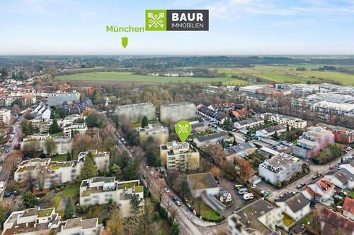 Luftaufnahme - Etagenwohnung mit 75,00 m&sup2; in Puchheim / Puchheim-Bahnhof zum Kaufen