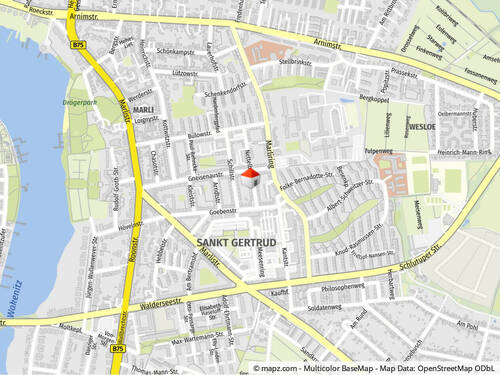 Objektlage - 2 Zimmer Etagenwohnung zur Miete in Lübeck