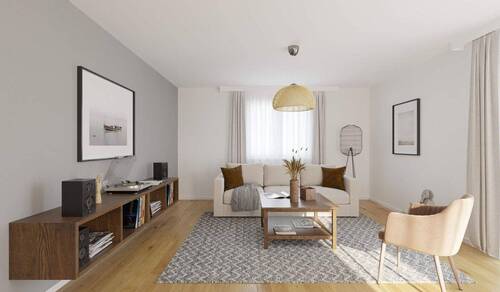 Im geräumigen Wohnzimmer kommt Ihre Familie zusammen - 