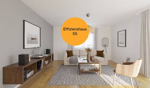 Im geräumigen Wohnzimmer kommt Ihre Familie zusammen - Komfortables Zuhause mit 4 Zimmern