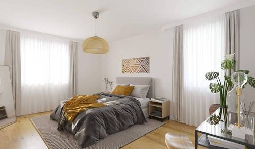 Ein komfortables Schlafzimmer - 