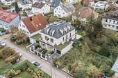 Luftbild - 6 Zimmer Doppelhaushälfte in München