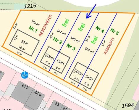 Plan Mitte DHH - Grundstück in Meerbusch zum Kaufen