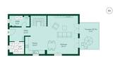Grundriss vom Doppelhaus im Projekt Pütnitzwiese - 