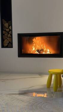 Detailaufnahme vom Kamin - 