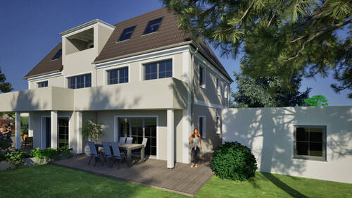 Garten - 6 Zimmer Doppelhaushälfte zum Kaufen in Neubiberg