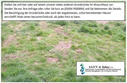 Bild Grundstück.jpg - Baugrundstück mit Bauvoranfrage für 2 Doppelhäuser (4 „Hälften“) nahe Rostock-Nienhagen