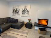 offener Kamin im Wohnzimmer - Doppelhaushälfte mit 145,00 m² in Schopfheim zum Kaufen