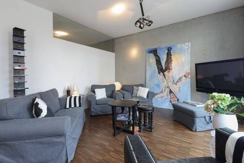 Loungebereich - Stylische 3-Zimmer Architektenwohnung im beliebten Scheunenviertel in Mitte