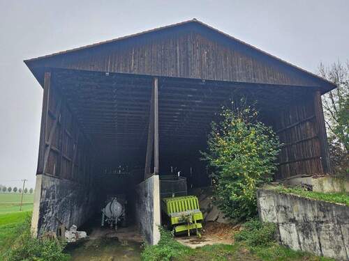 überdachtes Fahrsilo Einfahrt - 