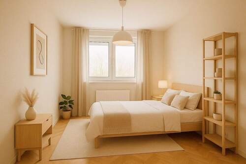 Schlafzimmer visualisiert - 