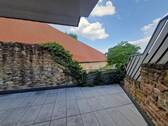 Ausblick in den Unesco- Kräutergarten Lorsch - 