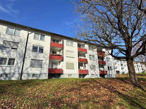 Hinteransicht Haus - 3 Zimmer Etagenwohnung zum Kaufen in Ulm