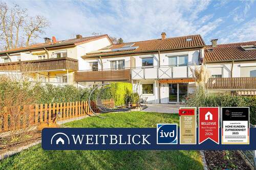 Titelbild - WEITBLICK: Reihenhaus mit schön angelegtem Garten!