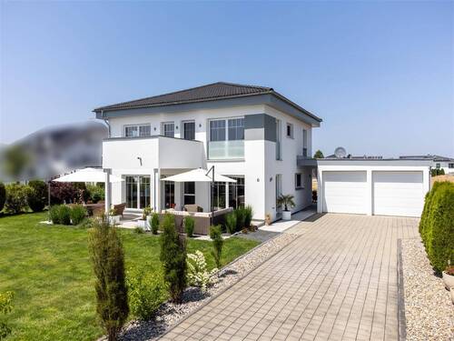 Südostansicht - Energieeffizientes (A+) Einfamilienhaus (KfW 55) in Lautrach zu verkaufen