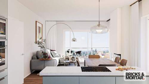 Küche zum Wohnzimmer - 