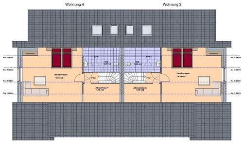 Spitzboden Whg. 3 + 4 - 