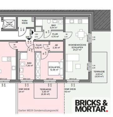Grundris Wohnung 09 - 