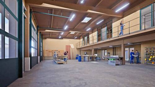 Visualisierung 3-Achser - Erstbezug! Flexible Hallenflächen innerhalb Industriegebiet im Dresdner Norden zur Miete!