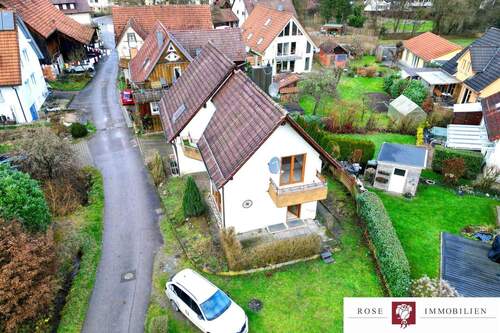 Drohnenansicht Süd - 6 Zimmer Einfamilienhaus in Rudersberg