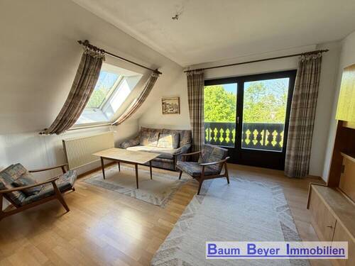 Arbeitszimmer mit Balkon - 