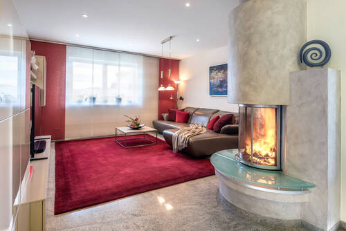 Wohnbereich mit Kamin - 