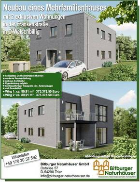 Welschbillig - Frankenstraße - MFH - 17.01.2024.jp - Neubau Mehrfamilienhau (2 Wohnungen) in Welschbillig - Frankenstraße